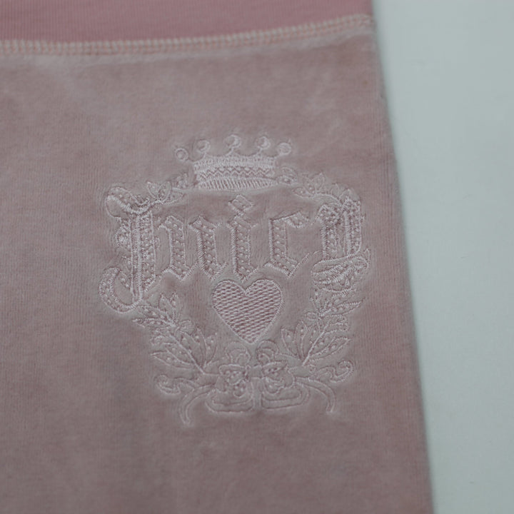 Y2K Ladies Juicy Couture Sweatpants Pink Velour Emblem
