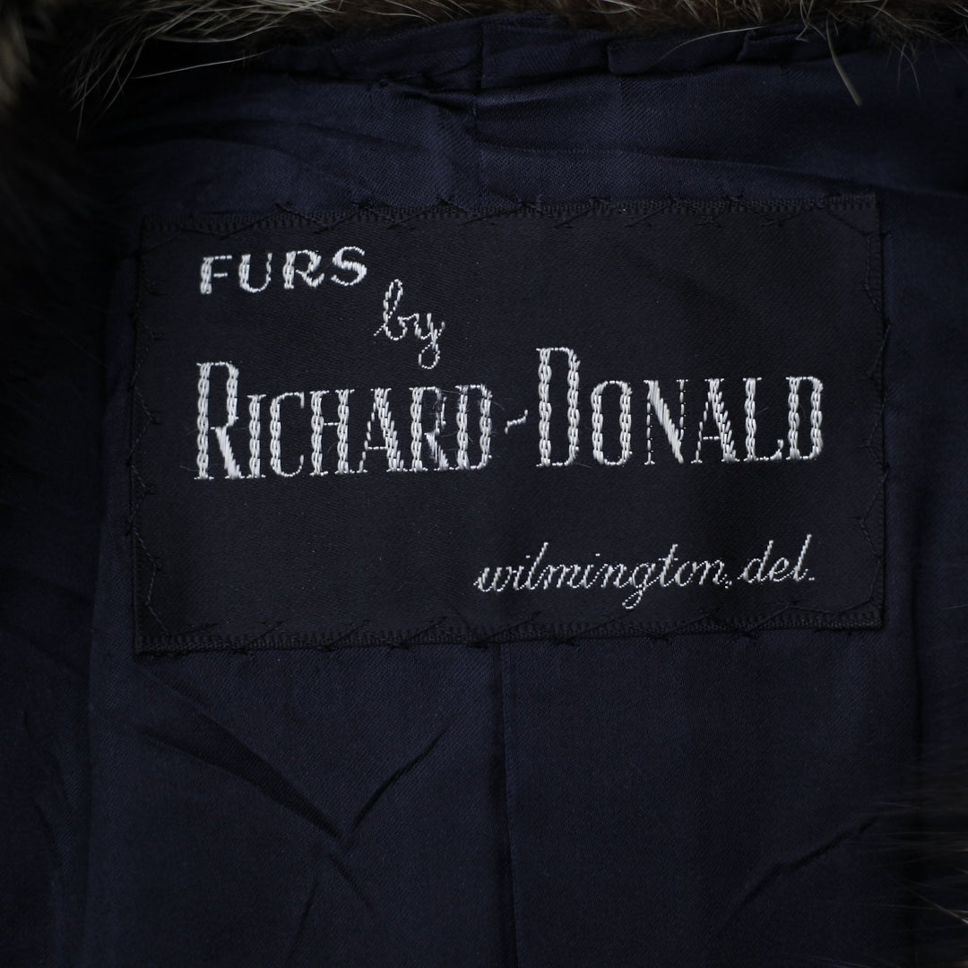 Exquisite Mid-Century Luxury Vintage Longline Striped Richard-Donald Long Fur Coat | Migration_Fur Antiques - | Fashion Rerun