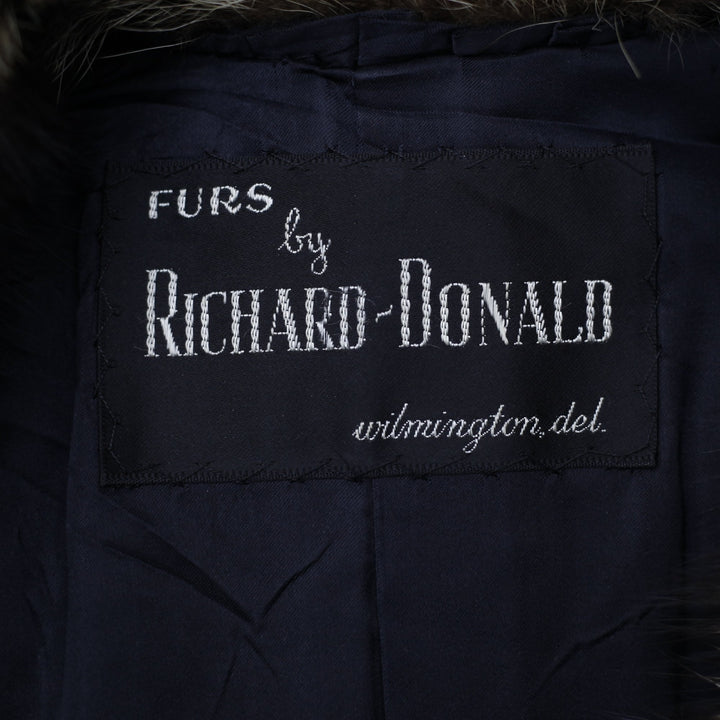 Exquisite Mid-Century Luxury Vintage Longline Striped Richard-Donald Long Fur Coat | Migration_Fur Antiques - | Fashion Rerun