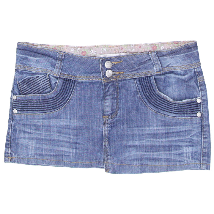 Ladies Costa Blanca Micro Mini Denim Skirt
