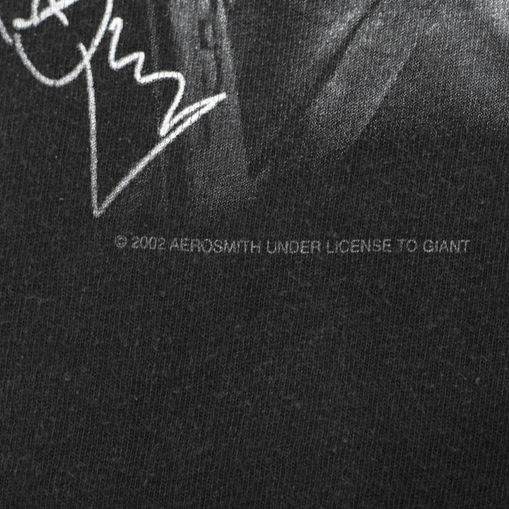 Vintage Aerosmith Tour T-Shirt Black Band Graphic 2002 XL