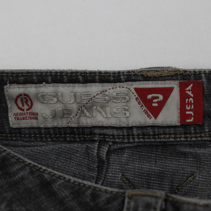 Y2K Ladies GUESS Jeans Front Seam Flared Denim Jeans Size 32