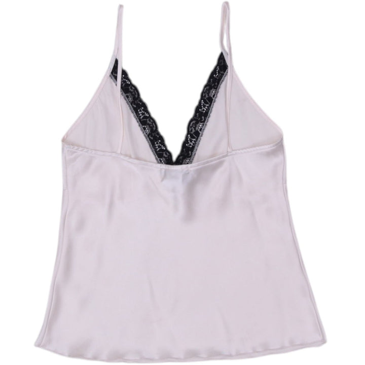 Y2K Ladies Deane & White Camisole Cream Lace V-Neck Strappy Elegant