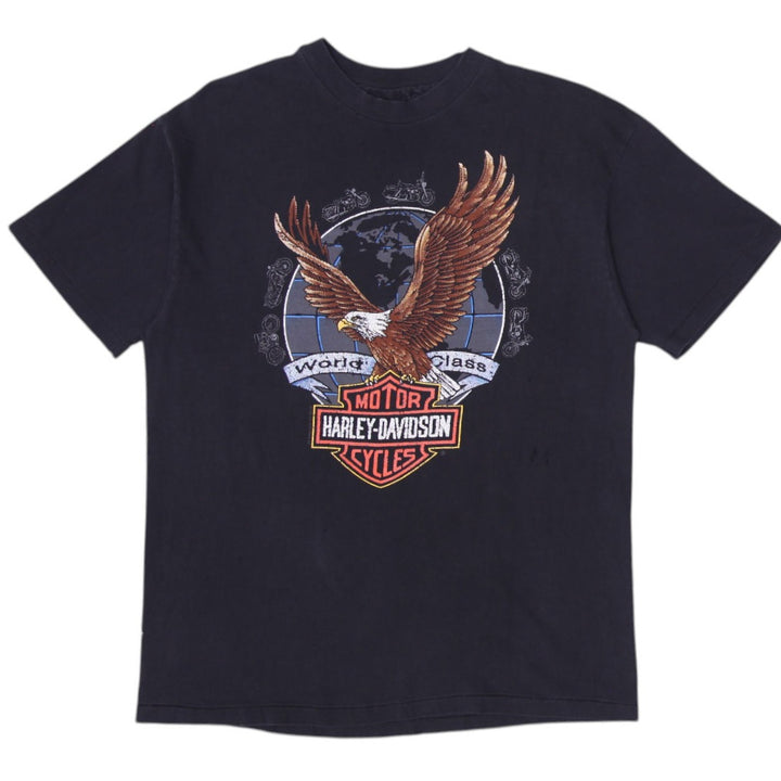 Vintage 90s Harley Davidson Large 2-sided Biker T-Shirt Made in USA Size L