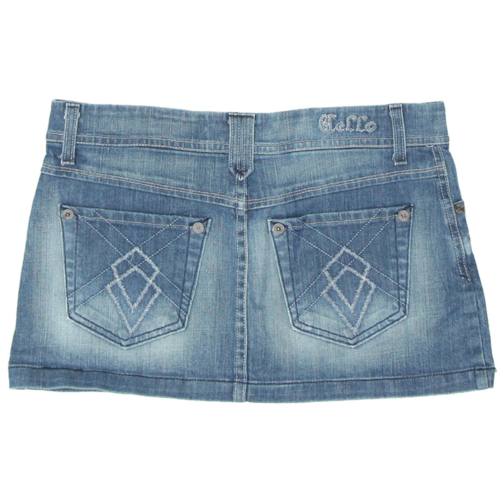 Y2K Cello Denim Micro Mini Skirt - Fashion Rerun Vintage Migration_Skirt