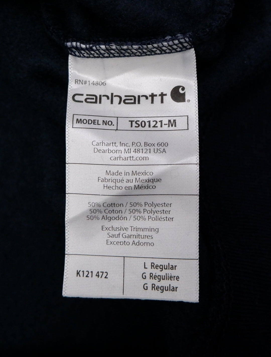 Mens Carhartt K121 472 Relaxed Fit Pullover Hoodie | Migration_Hoodies - Detail View | Fashion Rerun