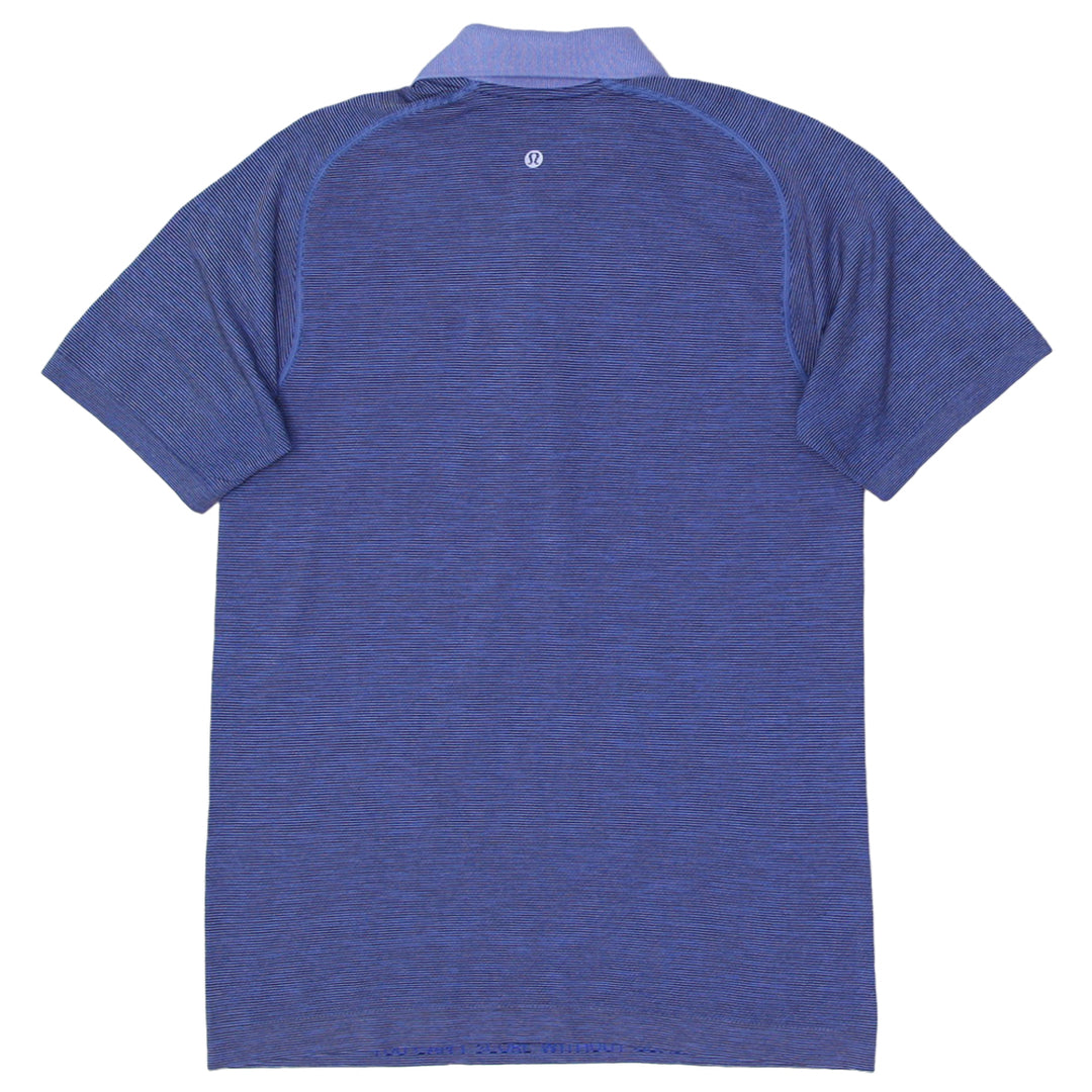 Mens Lululemon Striped Stretch Polo T-Shirt