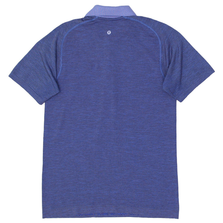 Mens Lululemon Striped Stretch Polo T-Shirt