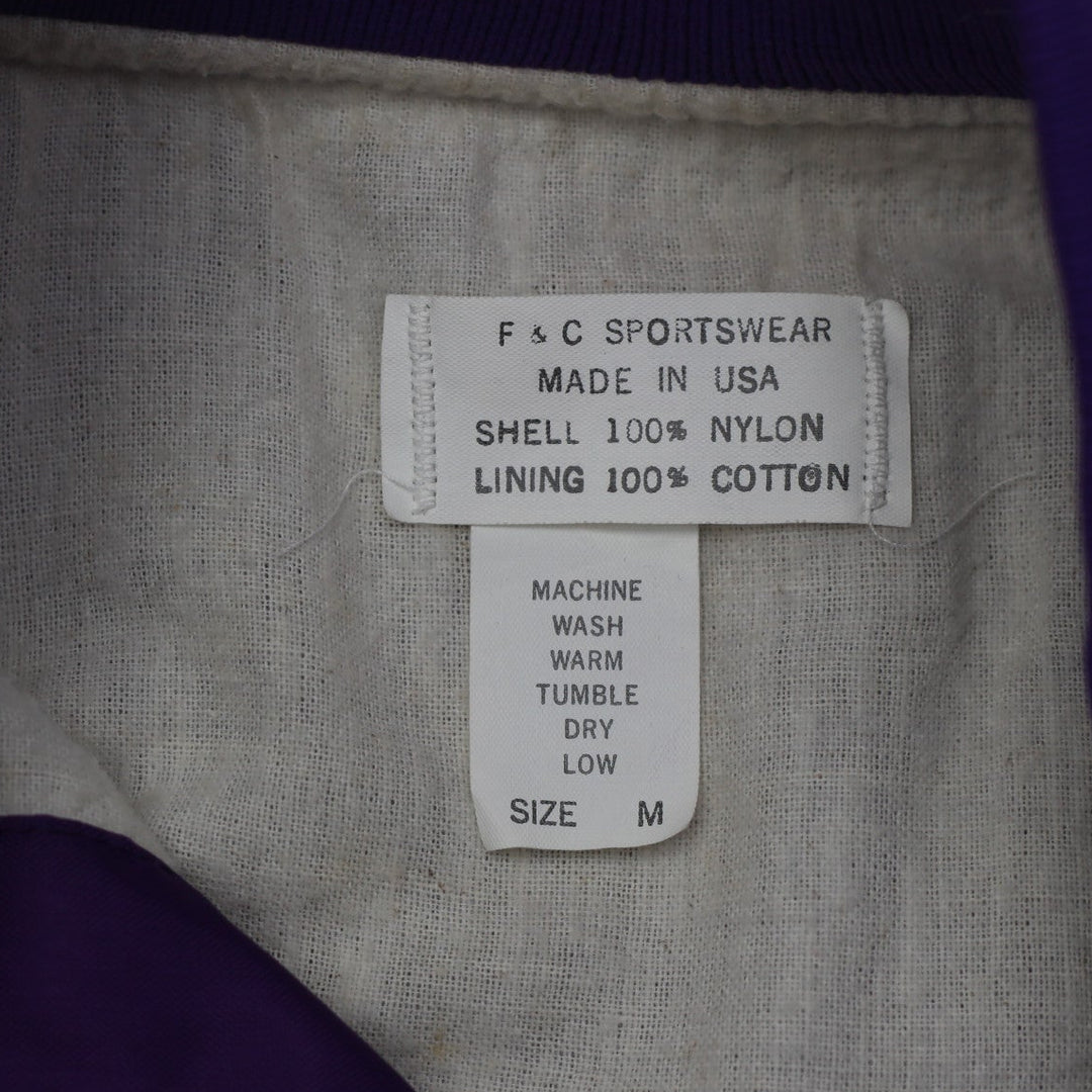Vintage Riverside Minor Baseball Button Made In USA Nylon Jacket | Migration_Jacket UAENAT20 - Back View | Fashion Rerun