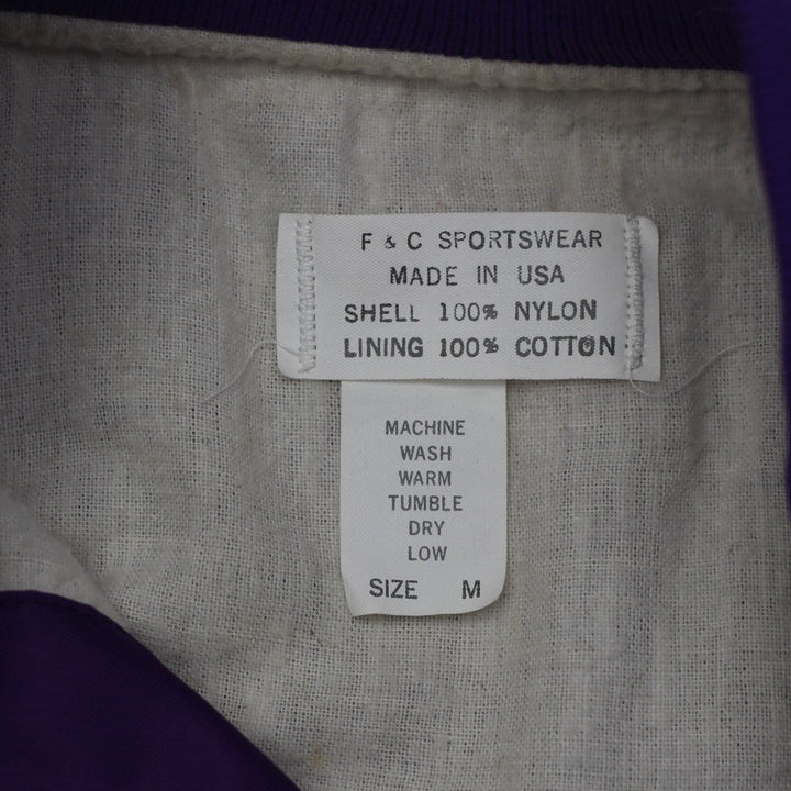 Vintage Riverside Minor Baseball Button Made In USA Nylon Jacket | Migration_Jacket UAENAT20 - Back View | Fashion Rerun