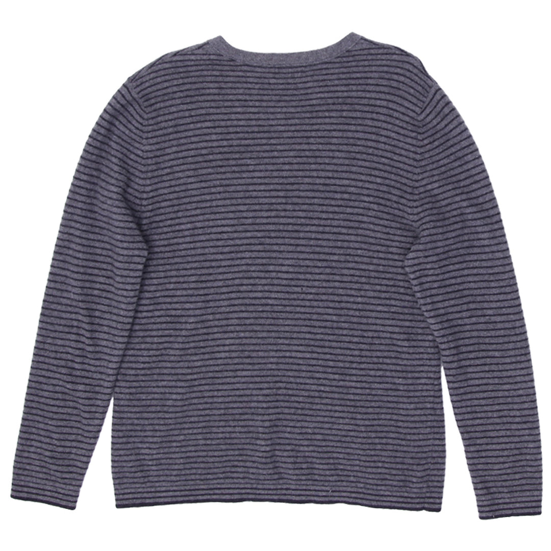 Mens Allen Solly 100% Cashmere Striped V-Neck Sweater