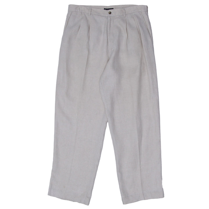 Mens ColorPlus 100% Linen Wrinkle Free Pants - Fashion Rerun Vintage Migration_Pants