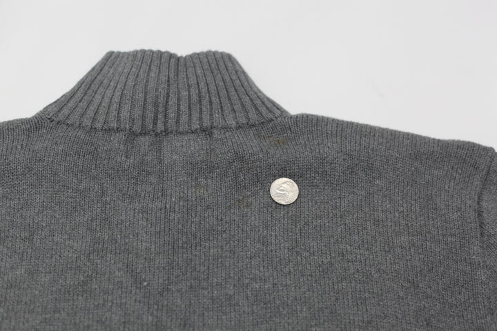Mens Polo Ralph Lauren Gray Quarter Zip Sweater