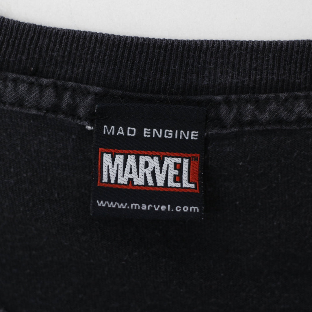 Vintage Captain America By Mad Engine/ Marvel Size XL Black T-Shirt | Migration_T-Shirts - Back View | Fashion Rerun