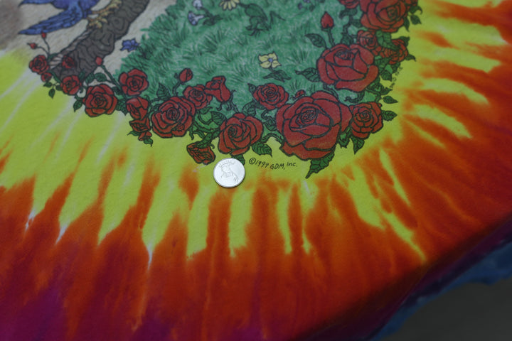 1994 Vintage Grateful Dead Summer Tour Tie Dyed T-Shirt Liquid Blue - Fashion Rerun Vintage Migration_T-Shirt