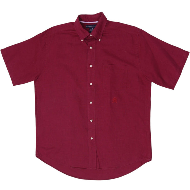 Mens Tommy Hilfiger Short Sleeve Button Down Shirt Size M