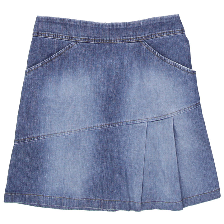 Y2K Ladies Washed Denim Midi Skirt - Fashion Rerun Vintage Migration_Skirt