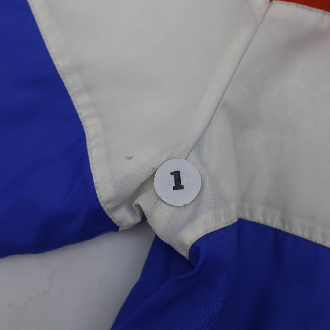 Vintage Shain 90s NHL Hockey Oilers Button Jacket | Migration_Jackets - Detail View | Fashion Rerun