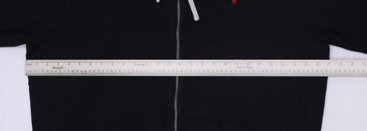 Retro Mens Polo Ralph Lauren Hoodie Black Full Zip Red Logo | Migration_Hoodies - View 8 | Fashion Rerun