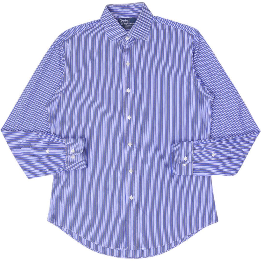Mens Polo Ralph Lauren Regent Custom Fit Striped Button Down Shirt Size 15 1/2