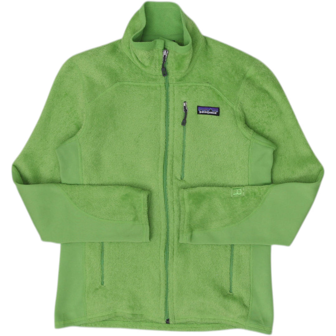 Ladies Patagonia Full Zip Fleece Jacket Lime Green Size XS