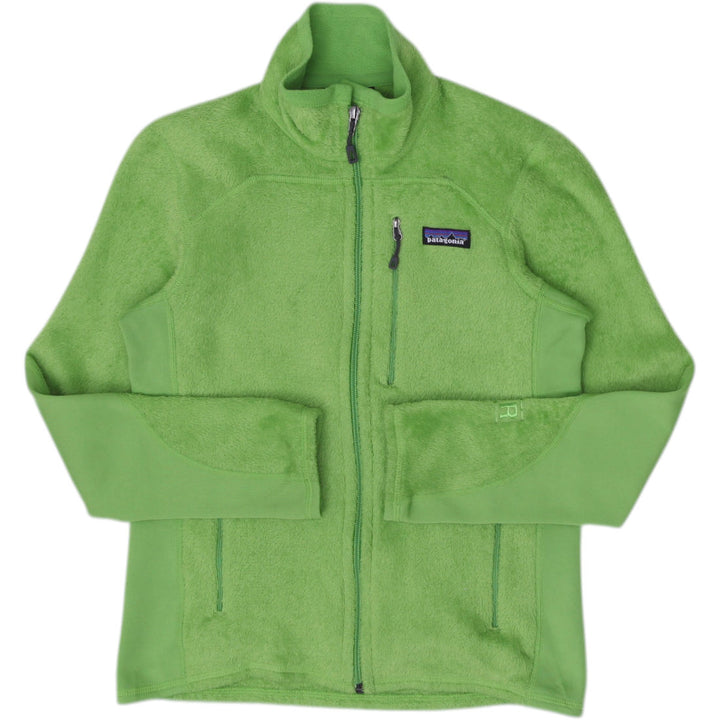 Ladies Patagonia Full Zip Fleece Jacket Lime Green Size XS