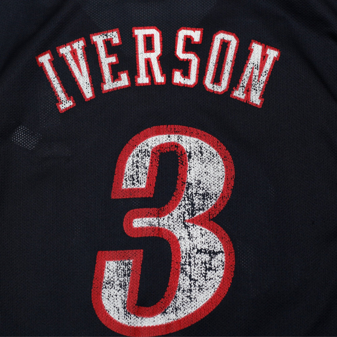 Vintage 90s Reebok Philadelphia 76ers Allen Iverson Jersey Size L | Migration_Jerseys - View 7 | Fashion Rerun