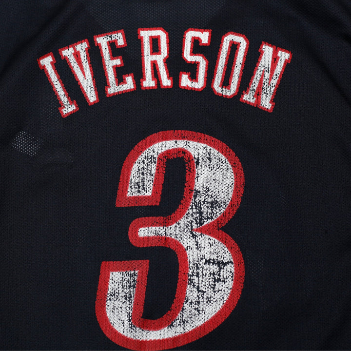 Vintage 90s Reebok Philadelphia 76ers Allen Iverson Jersey Size L | Migration_Jerseys - View 7 | Fashion Rerun