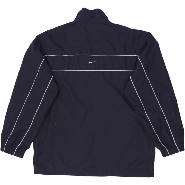 Vintage Mens Nike Windbreaker Black Full Zip Reflective Stripes