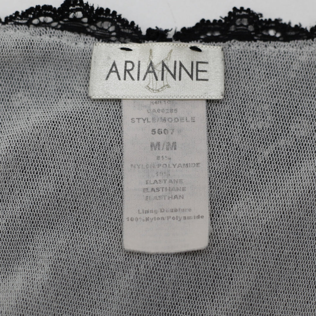 Y2K Ladies Arianne Lace Black Sleeveless Top Size M