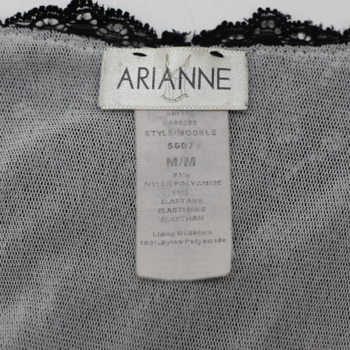 Y2K Ladies Arianne Lace Black Sleeveless Top Size M