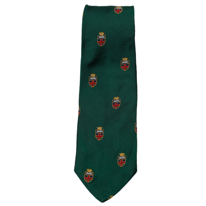 Mens Polo By Ralph Lauren Handmade In Italy Green Necktie