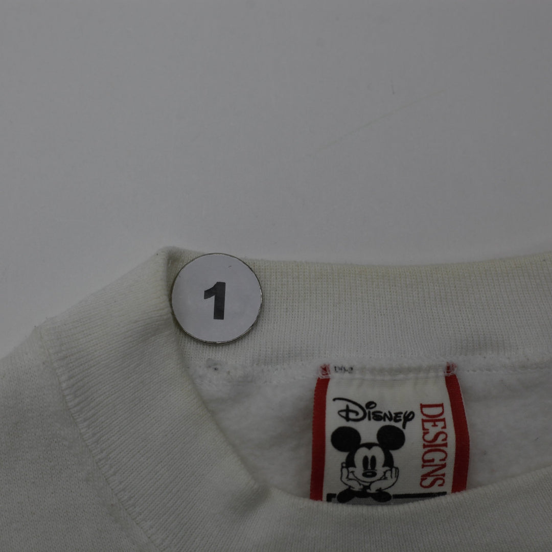 Vintage 90s Disney Mickey Mouse Double Sided Sweatshirt Made in USA Size M