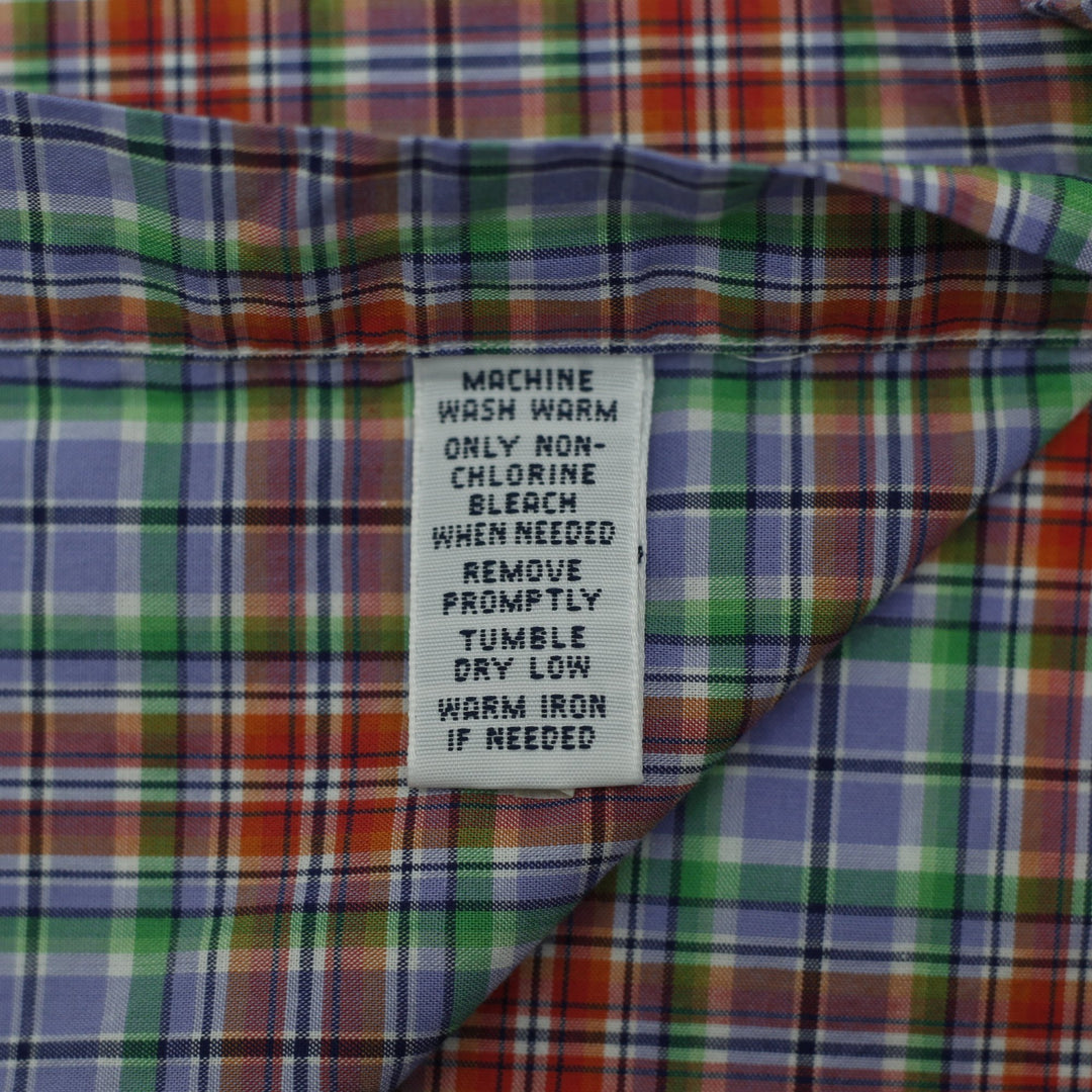 Mens Ralph Lauren Custom Fit Plaid Long Sleeve Shirt Size M