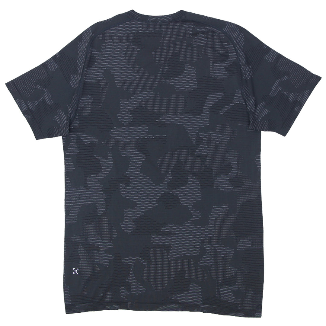 Mens Lululemon Black Camo Short Sleeve T-Shirt - Fashion Rerun Vintage Migration_T-Shirt